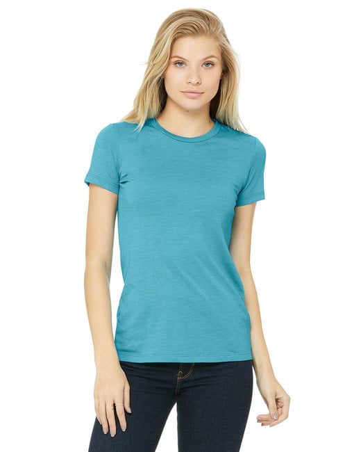 BELLA+CANVAS - Ladies' Slim Fit T-Shirt - HEATHER AQUA - XL - Walmart ...