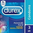 thumbnail image 3 of Durex Pleasure Pack, Assorted Lubricated Premium Condoms, 3 ct (Pack of 3), 3 of 7