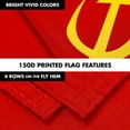 thumbnail image 6 of G128-Combo Kit: 6 Ft Tangle Free Aluminum Spinning Flagpole (Silver) & USSR Flag 3x5 Ft, LiteWeave Pro Series Printed 150D Polyester | Pole with Flag Included, 6 of 9