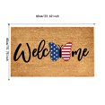 thumbnail image 2 of Butterflies Welcome Sign Home Door Mat Coir Doormat Outdoor Plain Memorial Day Front Door Mat Entry Floor Mats for Business Non-Slip Entrance Door Rugs Welcome Mats for Entryway, Porch, 2 of 6