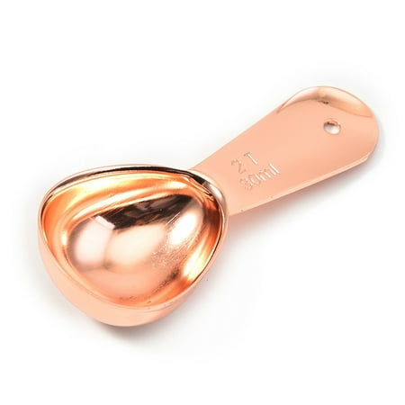 

DEEZHO 15/30ml Stainless Steel Rose Gold Coffee Measuring Scoop with Short Handle Milk Powder Brewing Spoon Sugar Flour Tablespoon for Tea Kitchen Tool