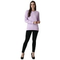 thumbnail image 7 of Voziak Sweatshirts for women Pullover fleece sweaters long sleeves Lavender, 7 of 7