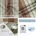 thumbnail image 2 of Fsddascl Sage Green Blackout Curtains for Bedroom/Living Room, Thermal Insulated Kitchen Curtains, Farmhouse Wood Grain Vintage Brown Striped Grommet Darkening Window Treatment Drapes 52"x63"x2, 2 of 6