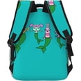 thumbnail image 4 of Wow! Wow! Anime Wubbzy! Laptop Bag Cartoon Backpack Casual Travel Backpacks Daypack For Men Women, 4 of 6