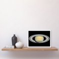 thumbnail image 2 of Hubble Space Telescope Image Saturn Prior To Cassini Probe's Arrival Bright Full Planet And Ring Plane Artwork Framed Wall Art Print A4, 2 of 5