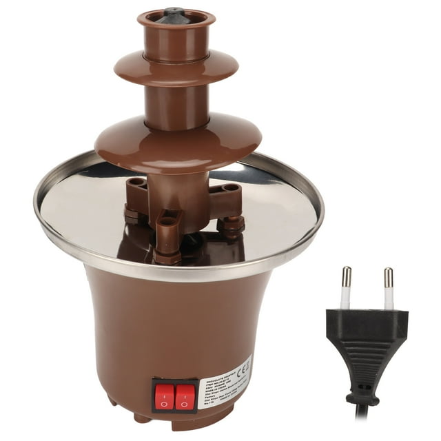 Chocolate Fountain 45℃ Heating 45W Portable Mini Chocolate Fondue Fountain for Home Gifts EU Plug 220V