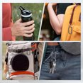 thumbnail image 6 of Duslogis 6 Pcs Carabiner Clips Locking Carabiners Aluminum Heavy Duty Chain Connector Keychain Snap Bag Hook for Climbing Outdoor Camping Fishing Hiking Securing Pet Home Hammock, Black, 6 of 7