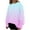 Pink, variant on Women's 2025 Autumn Solid Color Round Neck Long Sleeve Oversized Loose Fit Pullover Sweatshirt for Casual Comfort Daily Wear, Street Style Fashion and Versatile Outfits Black L