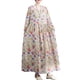 thumbnail image 1 of Vestido suelto de mujer con bolsillos Manga larga Impreso Vintage Casual Vestido de vacaciones MABOTO Vestido, 1 of 7
