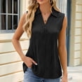 thumbnail image 2 of Sexy Summer Tops For Women Going Out White Cotton Tank Tops For Women Sleeveless Plus Size Tunic Tops For Women 2026 Black V Neck T Shirts For Women 3/4 Sleeve, 2 of 6