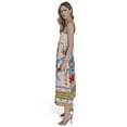 thumbnail image 3 of Falling Flowers Women's Spaghetti Strap Smocked Back Midi Sundress, Sizes XS-XL, 3 of 6