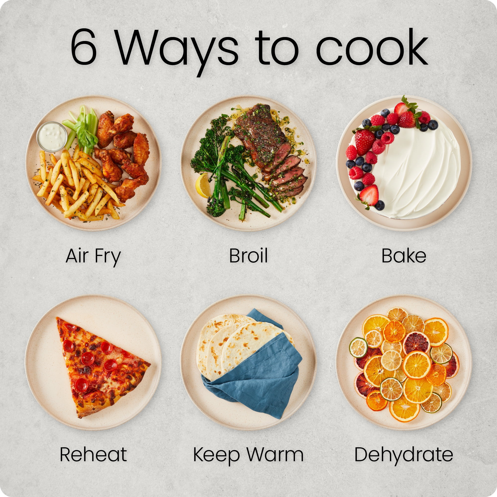 Chefman 8 Qt. Crispinator Air Fryer w/ Powerful DC Motor & 450°F Max Temp, Concrete