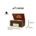 thumbnail image 3 of Victor Bluetooth Stereo Turntable Record Player with Wireless Speakers, Mahogany, 3 of 12