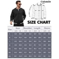thumbnail image 3 of Colsmile Mens Varsity Jacket Lightweight Outerwear Jacket Causal Waffle Letterman Bomber Jackets Baseball Coat, 3 of 7