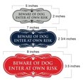 thumbnail image 2 of Designer Paws, Beware of Dog Enter at Own Risk Sign (Black) - Medium, 2 of 5