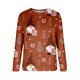 thumbnail image 4 of Pntutb, camisas informales de manga larga para mujer, sudadera de cuello redondo con estampado navideño, jersey de cuello redondo, tops tipo túnica Pntutb Pntutb-281, 4 of 5