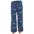 thumbnail image 4 of Munki Munki Pyjama Garçons et Hommes Ensemble de Bas de Pyjama 2 Pcs avec Imprimés Amusants - Noir (Très Petit), 4 of 8