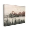 thumbnail image 3 of Stupell Industries Foggy Weather Mountain Landscape Birds Pine Trees Canvas Wall Art, 40 x 30, Design by Daniel Sproul, 3 of 5