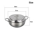 thumbnail image 2 of Premium Stainless Steel Deep Fryer Pot with Thermometer,Oil Drip Rack & Lid 2.2L/3.2L Kitchen Fryer for Various Heat Sources,Easy Clean & Temperature Control, 2 of 8