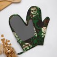 thumbnail image 4 of Hirioo Camouflage Skull for Silicone Oven Mitts for BBQ, Baking, Cooking, Set of 2, Heat Resistant 260℃, Non-Slip Kitchen Essentials, 4 of 6
