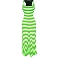 thumbnail image 4 of Peach Couture Racerback Summer Maxi Dress Striped Solid Sundress, 4 of 10
