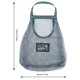 thumbnail image 5 of Bolsa de malla para colgar en la cocina, transparente, lavable, reutilizable, bolsa de frutas para comestibles (50 x 40 cm), 5 of 8