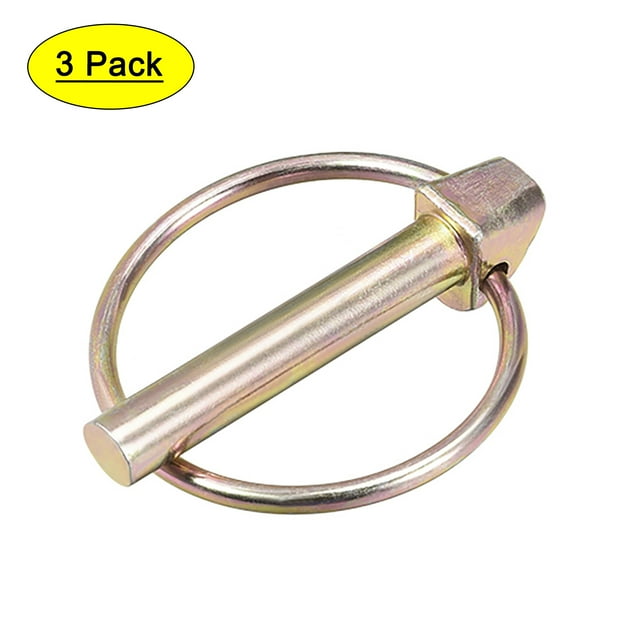 Kit de pasadores de seguridad con anillo 7.5mm x 45mm para remolque de barco, kayak, canoa, carrito 3Pcs