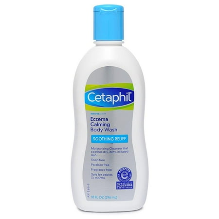 cetaphil restoraderm, eczema calming body wash, 10 ounce
