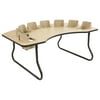 48in x 72in Interactive Children's Table Maple/Black with 8 Sand Seats