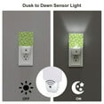 thumbnail image 2 of Sigee Green White Flowers for Night Lights Plug into Wall, Dusk to Dawn Sensor Warm White Led Night Light 0.5W for Kid, Hallway, 2 of 5
