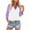 Purple, variant on Fanxing 3/4 Length Sleeve Womens Tops Breathable Color Block V Neck T Shirts Fashion Raglan Sleeve Tshirts Blue,XL