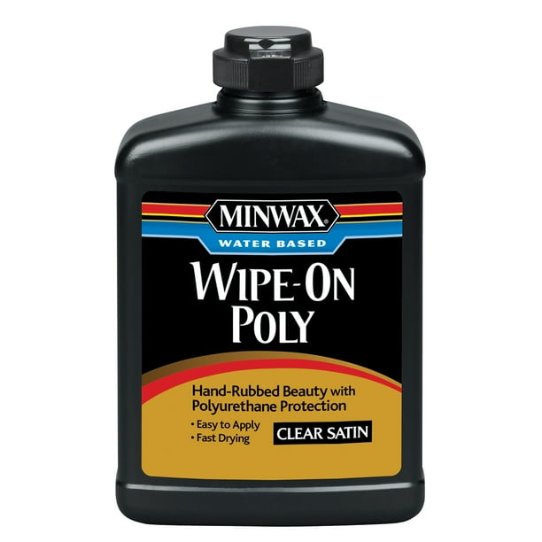 Minwax® Water Based WipeOn Poly Satin, 1Pt