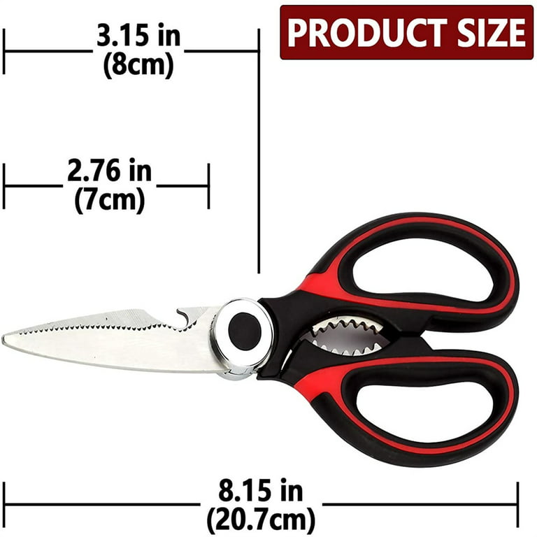 2-pack Kitchen Shears, Heavy Duty Meat Scissors Poultry Shears, Dishwasher  Safe Food Cooking Scissors All Purpose Stainless Steel Utility Scissors
