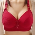 thumbnail image 3 of PENGXIANG Women‘s Front  Side Buckle Lace Edge Without Steel Ring Movement Seamless Gathering Adjustment Yoga Sleep Large Bra, 3 of 3