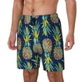 thumbnail image 2 of Uemuo Colorful Pineapples Pattern Mens Swim Trunks Quick Dry Board Shorts with Mesh Lining, Stretch Beach Shorts Quick Dry No-Chafing Board Shorts-X-Large, 2 of 9