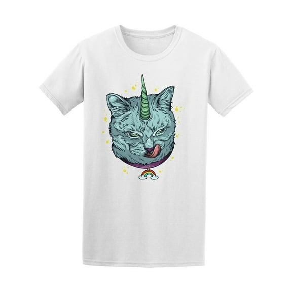 Cat Unicorn Pop Art T-Shirt Men -Image by Shutterstock, Male x-Large