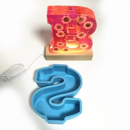 

Diy Mold 26 Mold Alphanumeric English Cake Silicone Alphanumeric Cake Crystal Cake Mould ( Cake Mould)
