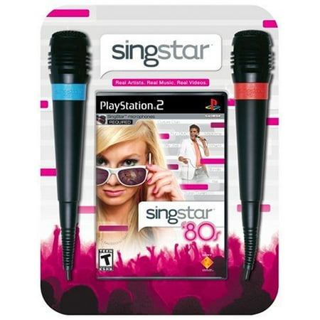 Singstar 80's Bundle with two microphones - PlayStation 2