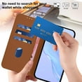 thumbnail image 6 of ELEHOLD Wallet Case for Google Pixel 8A, PU Leather Stand Case with 3 Card Holders & Wrist Strap, Shockproof TPU Inner Flip Cover,Brown, 6 of 8