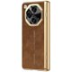 thumbnail image 1 of For Oppo Find N3 5G Phone Case with Tempered Glass Film Electroplating Leather PC Mobile Cover - Bro, 1 of 5