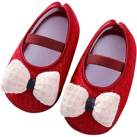 

QWZNDZGR Baby Girls Ballet Dress Shoes Mary Jane Infant Baby Walking Shoes Moccasins Low Heel Ballet Flats for Little Kids