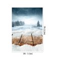 thumbnail image 2 of EREHome Tissu Polyester 5x7ft Fond de Noël Rétro Conseil Neige Noël Photographie Fond, 2 of 2