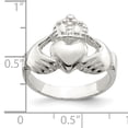thumbnail image 3 of 925 Sterling Silver Claddagh Ring Celtic, 3 of 10