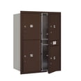 thumbnail image 3 of Salsbury Industries Recessed USPS Aluminum 5 Unit 4C Horizontal Parcel Locker, 3 of 4