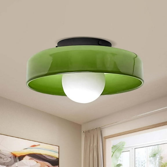Arturesthome Modern Glass Semi Flush Mount Ceiling Light Fixture