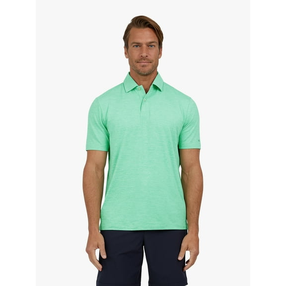 Chaps Men's and Big Men's Short Sleeve Performance Solid Polo Shirt, Sizes S-3XL