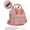 thumbnail image 4 of Gustave Women Crossbody Bag Handbag Nylon Travel Shoulder Bag Multi Pocket Lightweight Waterproof Satchel Purse (Gray), 4 of 10