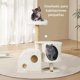 thumbnail image 4 of Torre Árbol Rascador para Gato con Casa Color Beige, 4 of 9