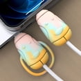 thumbnail image 6 of Cute  Data Line Silicone Cord Saver Charger Cable Protective Cover Cable Winder Charger Line Cable Protector MULTICOLOR TYPEC TO IOS, 6 of 8