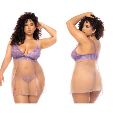 Mapale 7540X Verona Babydoll Plus Color Lilac-Nude